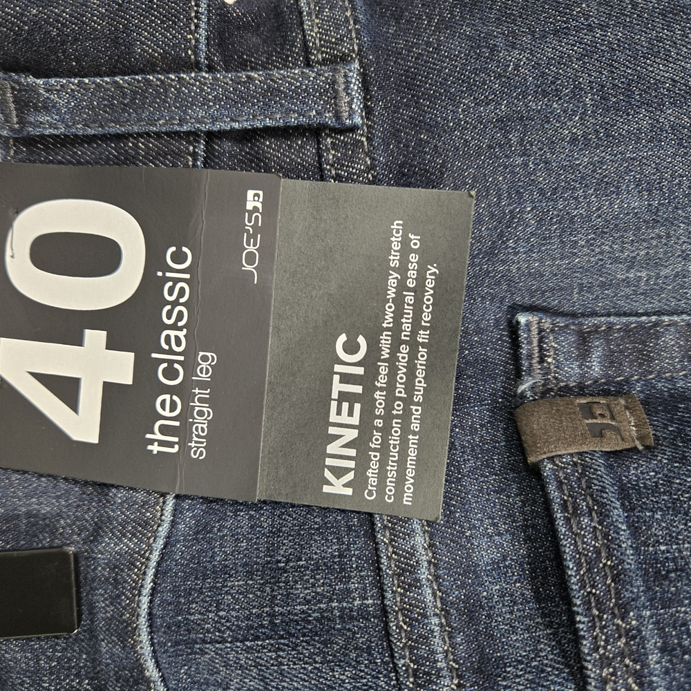 NEW Joe's Jeans Classic Straight Leg Jeans - Dark Blue Size 40, Retails at $198